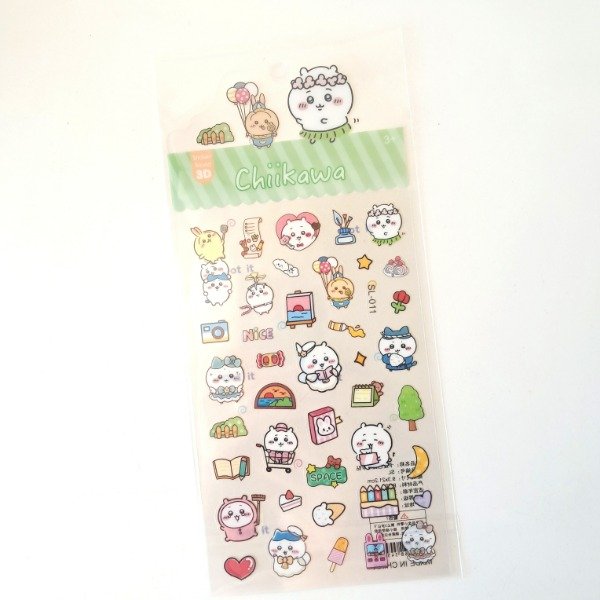 Producto - Plancha de stickers PET - Chiikawa