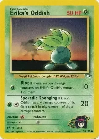Producto - Erika's Oddish 78/132 Gym Heroes Common Pokemon