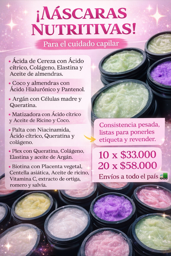 Producto - MÁSCARAS NUTRITIVAS (a eleccion)