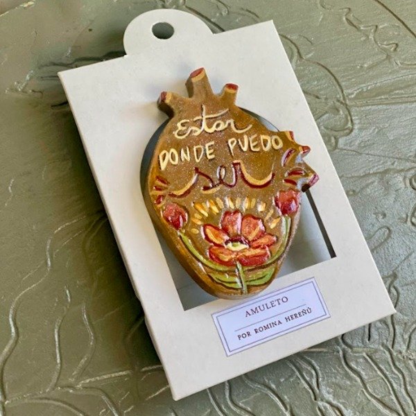 Producto - AMULETOS  Corazonada mini /Estar donde puedo Ser