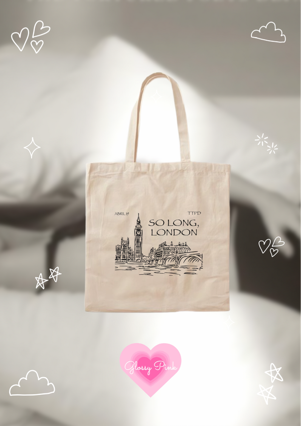 Tote bag So Long London de lienzo
