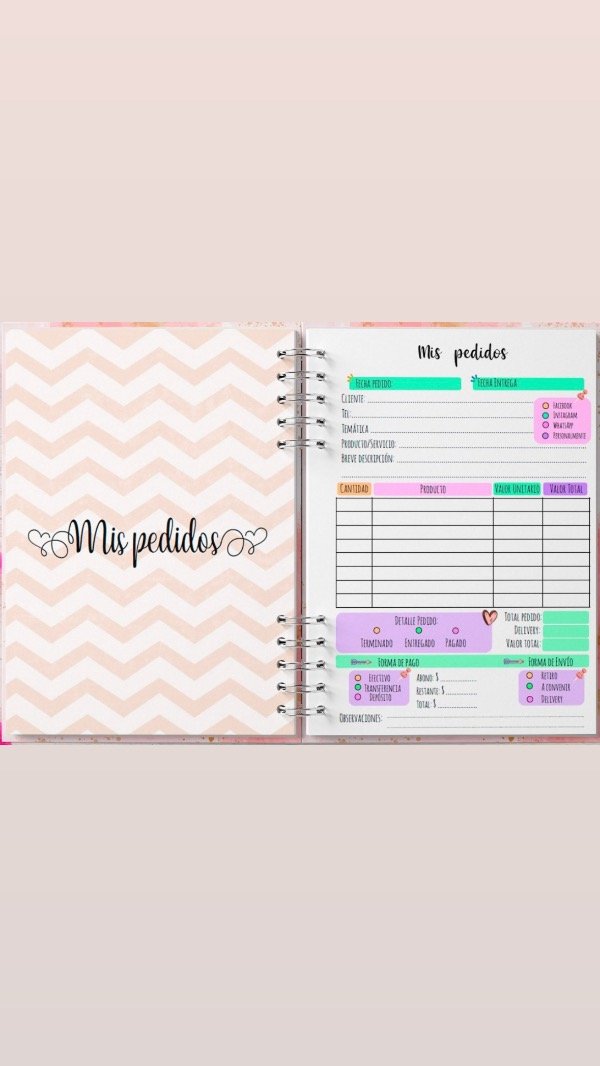 Producto - Interior agenda emprendedora