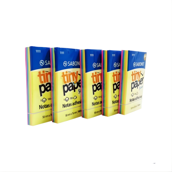 Producto - NOTAS ADHESIVAS POST IT SABONIS 50x76 100 HOJAS
