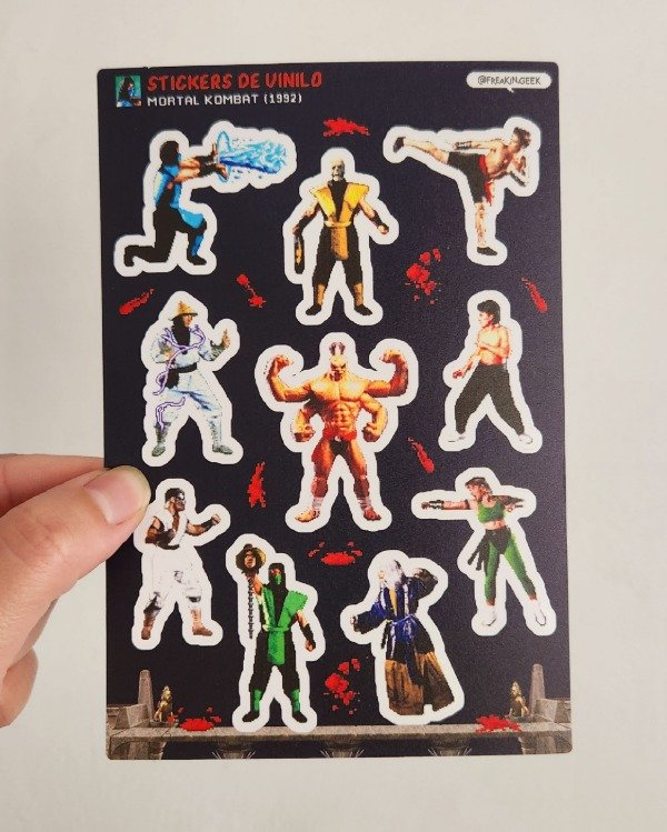 Producto - Plancha de Stickers "Mortal Kombat" - 0