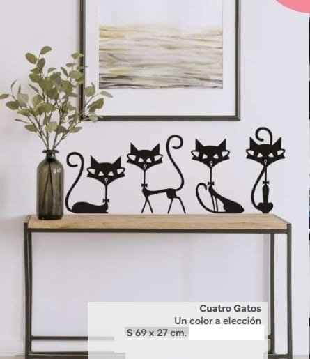 Producto - 086 vinilo 4 gatos