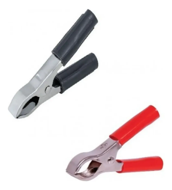 Producto - Pinza Cocodrilo 10a Negro-rojo x2
