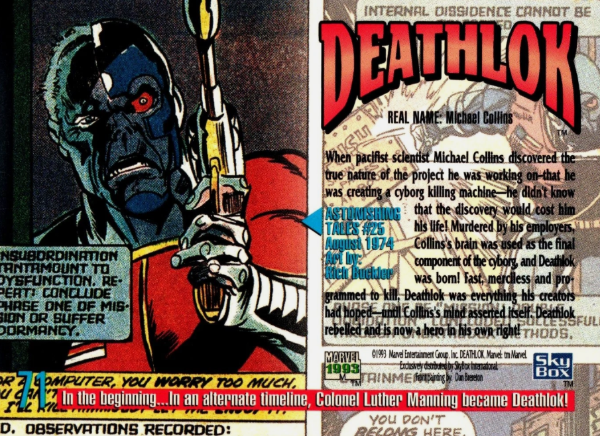 Producto - 1993 SkyBox Marvel Masterpieces  #71 - Deathlok - 1
