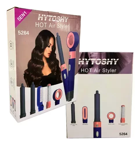 Producto - Secador De Pelo Y Cepillos 5 En 1 Set Modelador