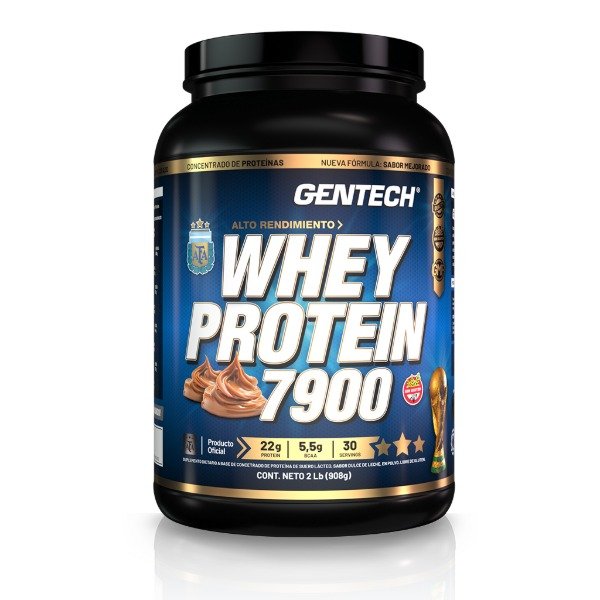 Producto - Proteína Whey 7900 GENTECH 2 lb (908 g) / Suero Concentrado / Pote