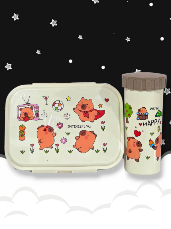 Producto - Set de lonchera + vaso: capybara