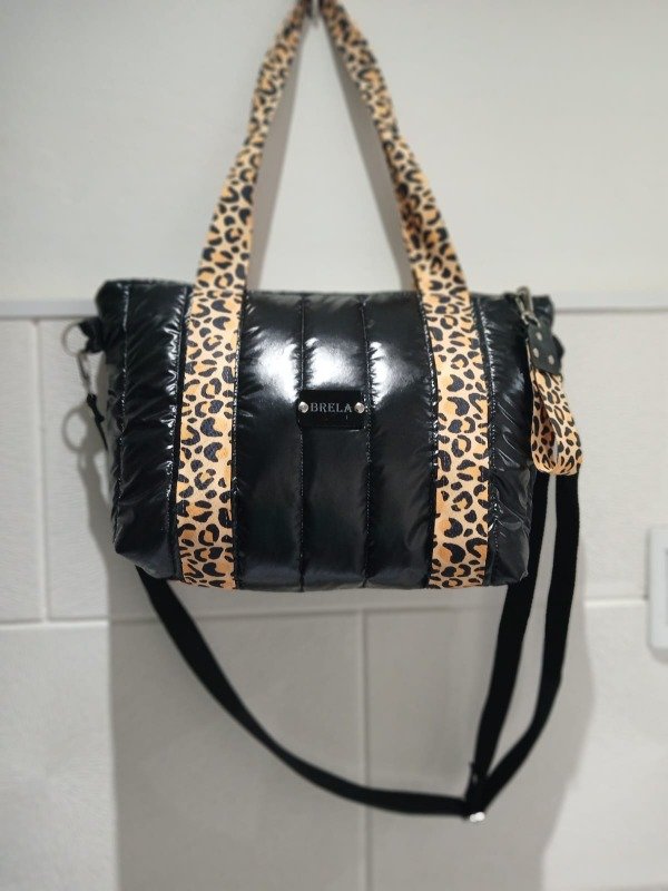 Producto - Cartera Bahía negra (CINTA ANIMAL PRINT)