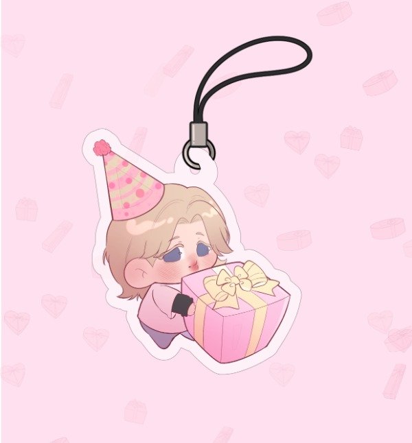 Producto - PhoneCharm Acrílico: Jimin "Birthday Present" - 1