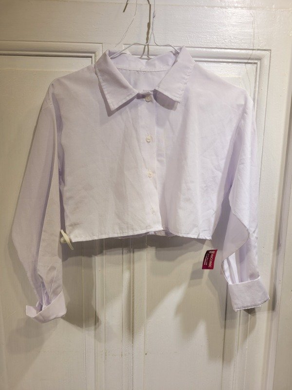 Producto - Camisa AICONIC blanca corta Nueva c/etiq Talle 18 años - PRECIO: 16X