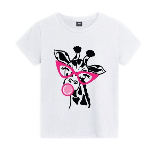 Producto - Remera Jirafita Niños Animales Jirafa