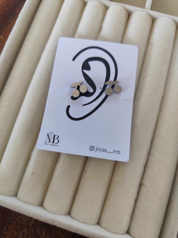 Producto - Aros cereza. Acero quirúrgico.