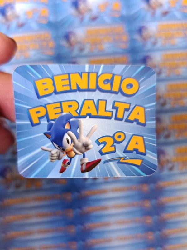Producto - Sticker para Objetos (de papel) - Sonic