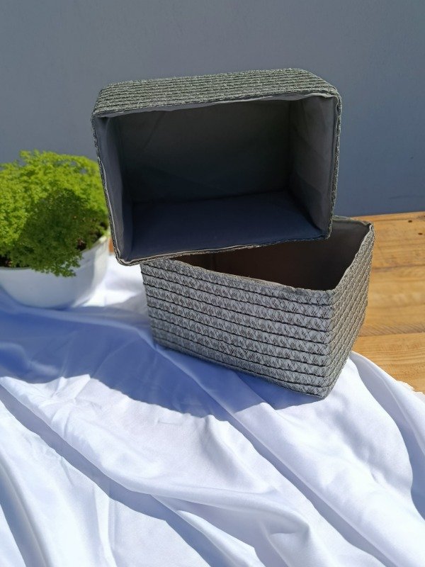 Producto - Set x 2 Cesta Tejida Chica