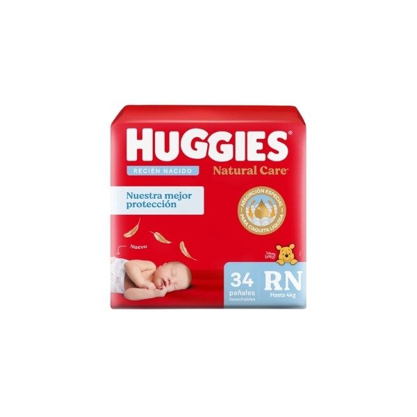 Producto - Pañales Huggies Natural Care RN 34u.