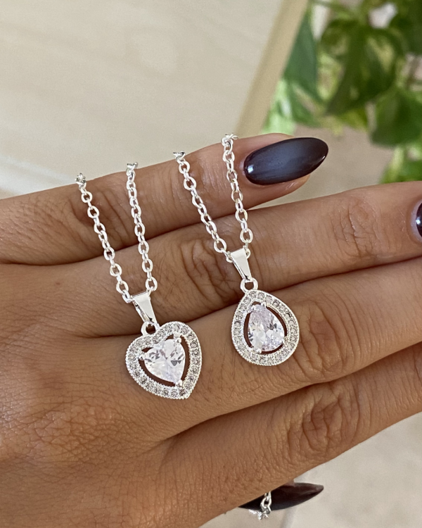 Producto - Conjunto Corazón Strass