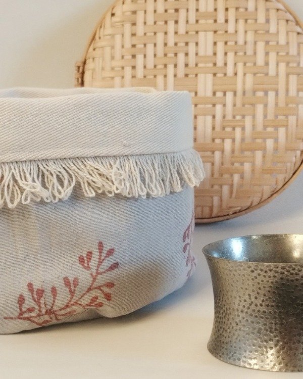 Producto - Organizador Sarah - Estampado Artesanal (gris plata) - 1