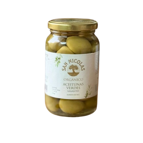Producto - Aceitunas Verdes Organicas Olivares San Nicolas x 3 unidades x 500 grs