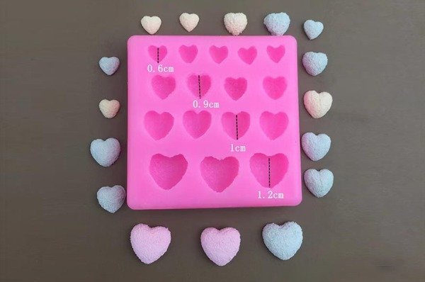 Producto - 16 Mini Corazones Texturados