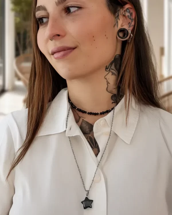 Producto - Conjunto Acero Complemento (Collares Ónix) - 0