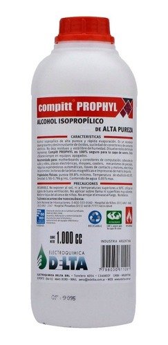 Producto - Alcohol Isopropilico De Alta Pureza Delta 1000cc