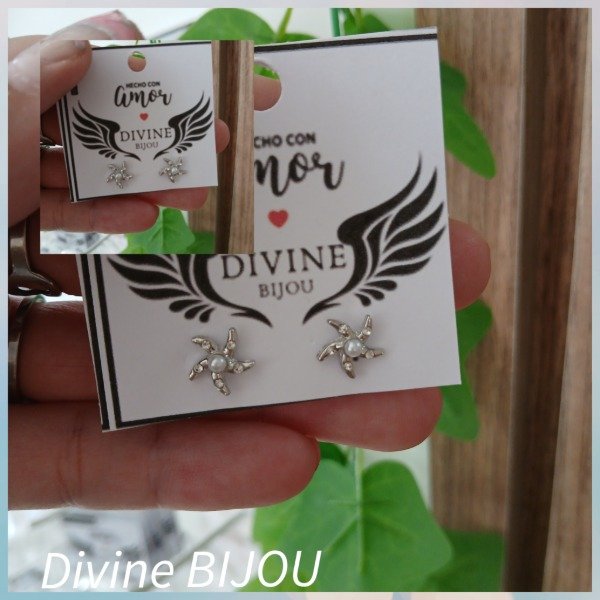 Producto - Aros miniaturas estrellas mar acero