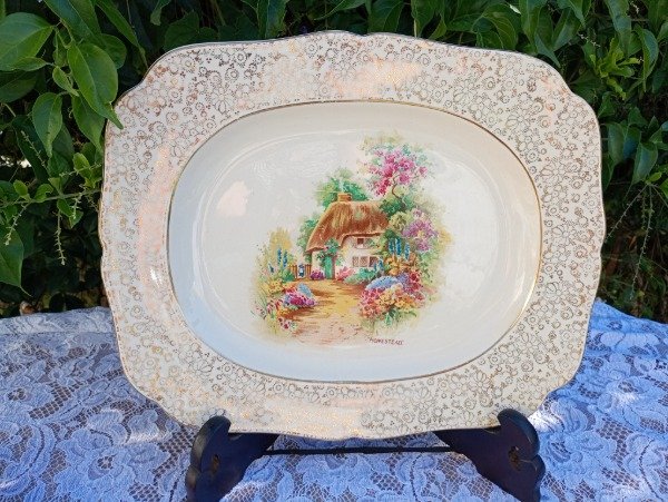 Producto - Fuente de loza inglesa HK Tunstall chica