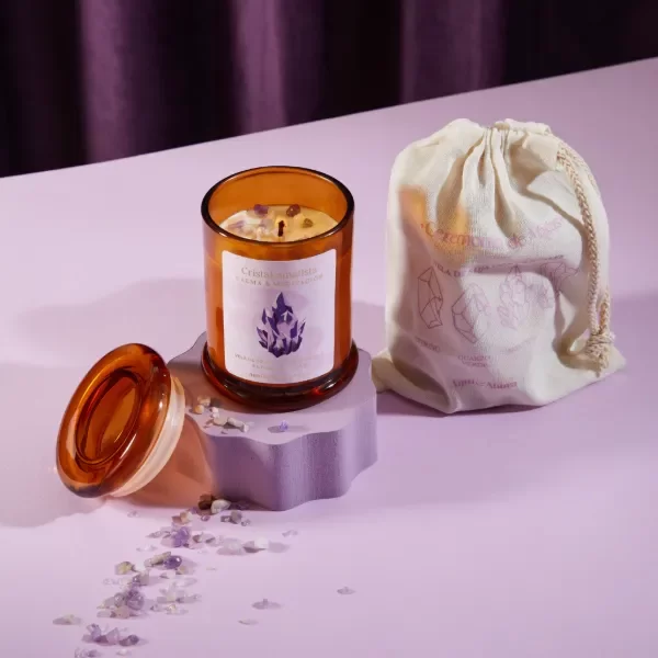 Producto - Vela Amatista - Peonías e hibiscus - 1