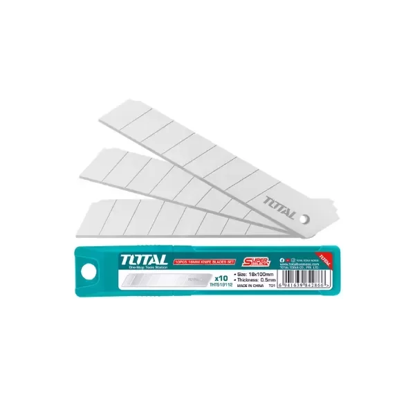 Producto - BLISTER X10 HOJAS PARA CUTTER 18MM TOTAL