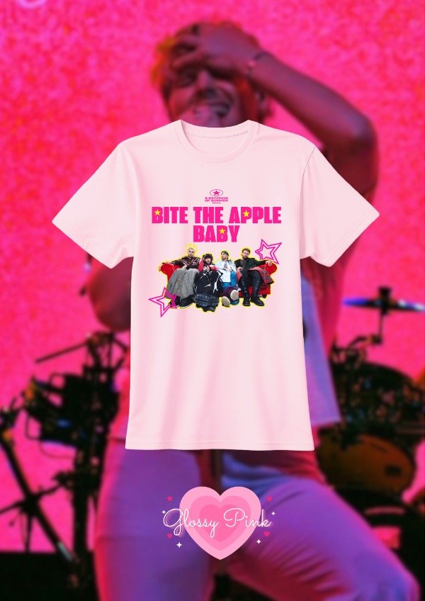 Producto - Remera rosa Bite The Apple Baby - DTF