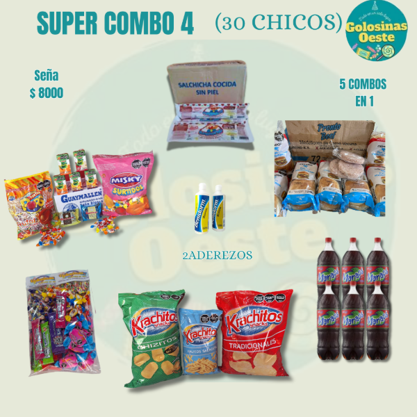 Producto - Super combo 4 (30 Chicos)