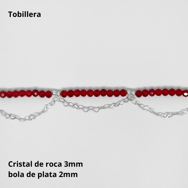 Producto - TOB #FP - Cristal de roca 3mm y bola de plata 2mm (DOLAR)
