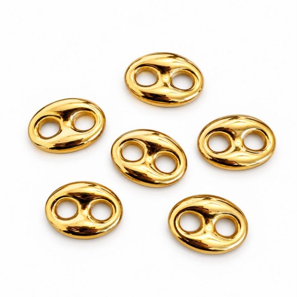 Producto - Set x6 Anillos de sujeción para Pañuelos Double Golden - 0