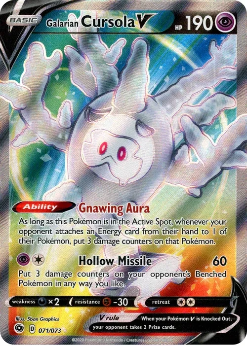 Producto - Galarian Cursola V Full Art - 71/73 - Champion's Path