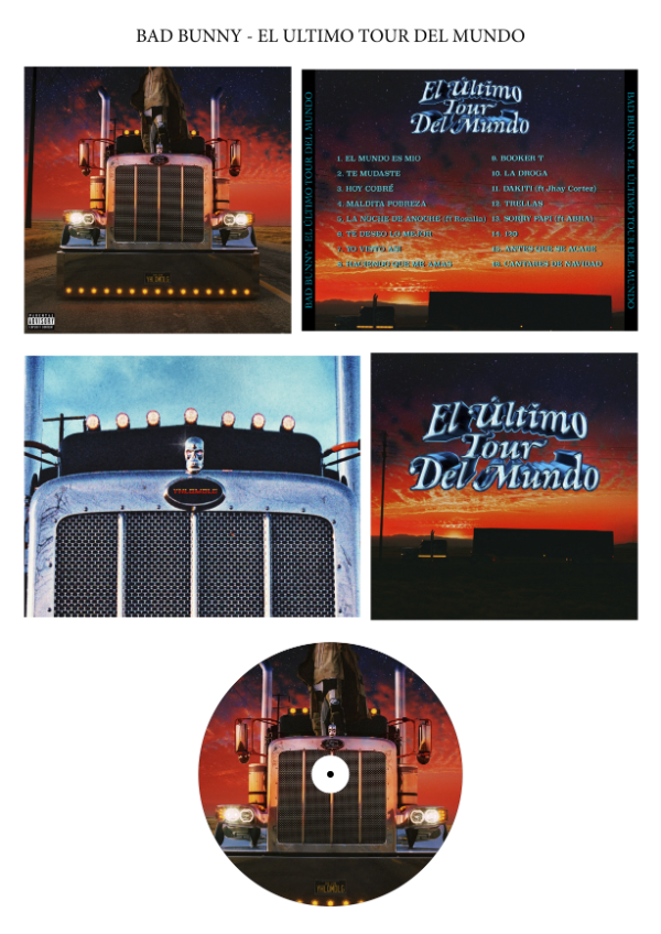 Producto - Bad Bunny "EL ÚLTIMO TOUR DEL MUNDO" CD Custom