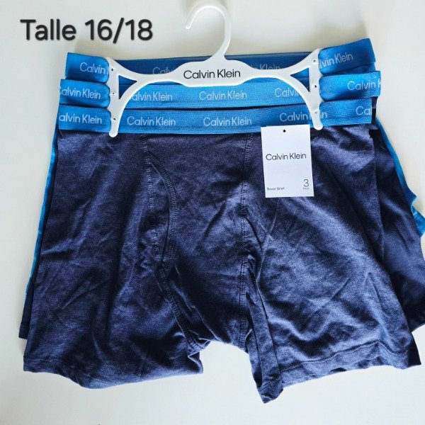 Producto - Pack de 3 boxer Calvin klein talle 16/18