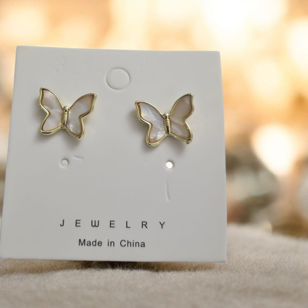 Producto - Aros mariposa con nacar