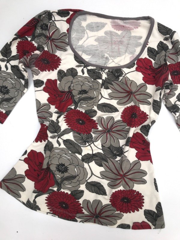 Producto - Floral rojo top Red tones - 3