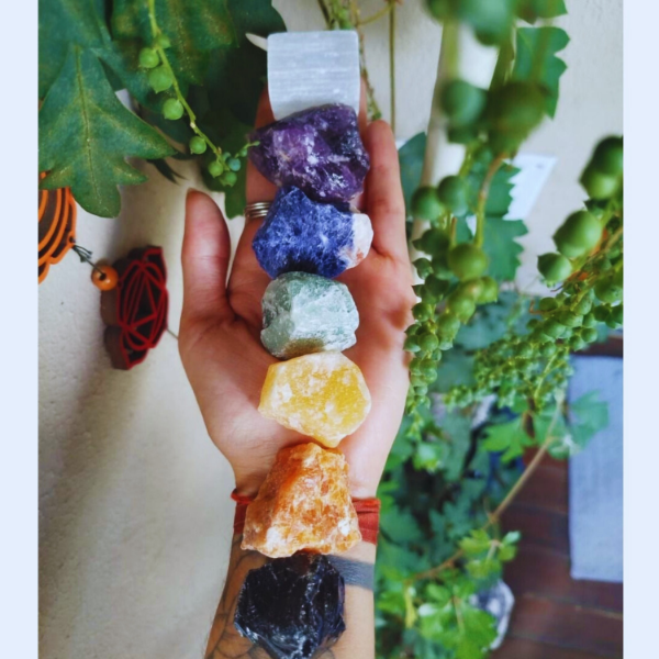 Producto - Set 7 Chakras en bruto 250gr aprox