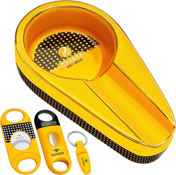 Producto - Kit Cenicero Ceramica Cortador Puros Habanos Cigarros