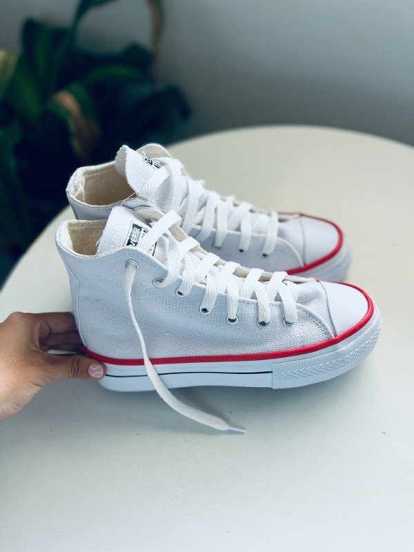 Producto - Converse Botita Plataforma Blanca