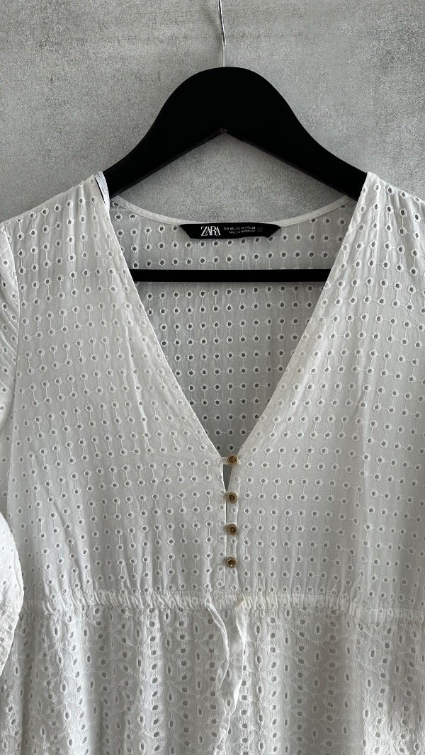 Producto - Vestido bordado perforado Zara - 7