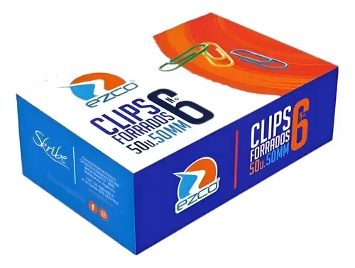Producto - Clips Forrados De Colores Ezco 50mm N6 x 50