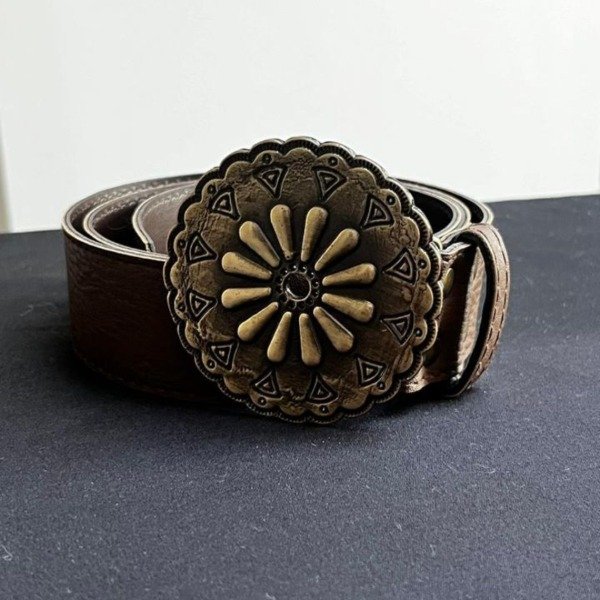 Producto - Cinturón Flor marrón