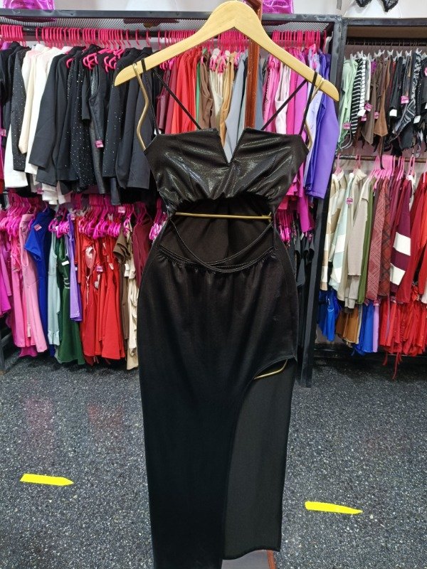 Producto - Vestido negro brilloso