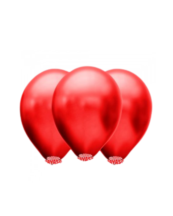 Producto - Globby 12" Perlado Rojo Cereza x25 Unidades