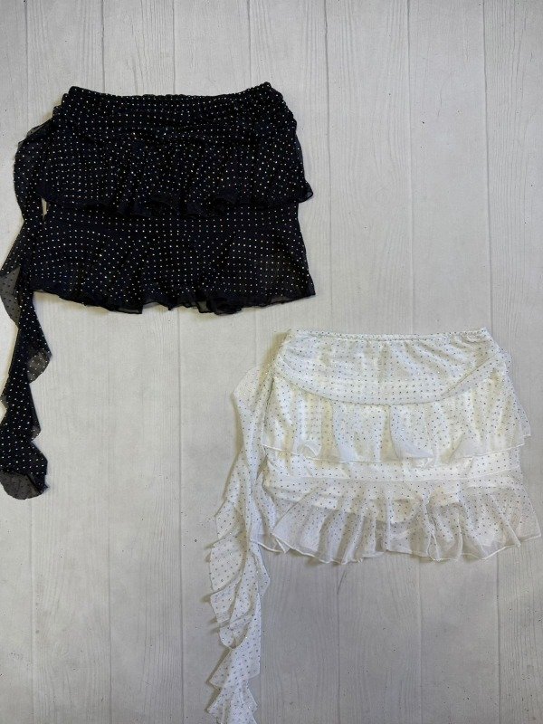 Producto - [4968] Short pollera full volados sirena ''Stras'' tul